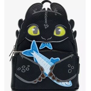 Toothless Backpack with Fish Design Loungefly
